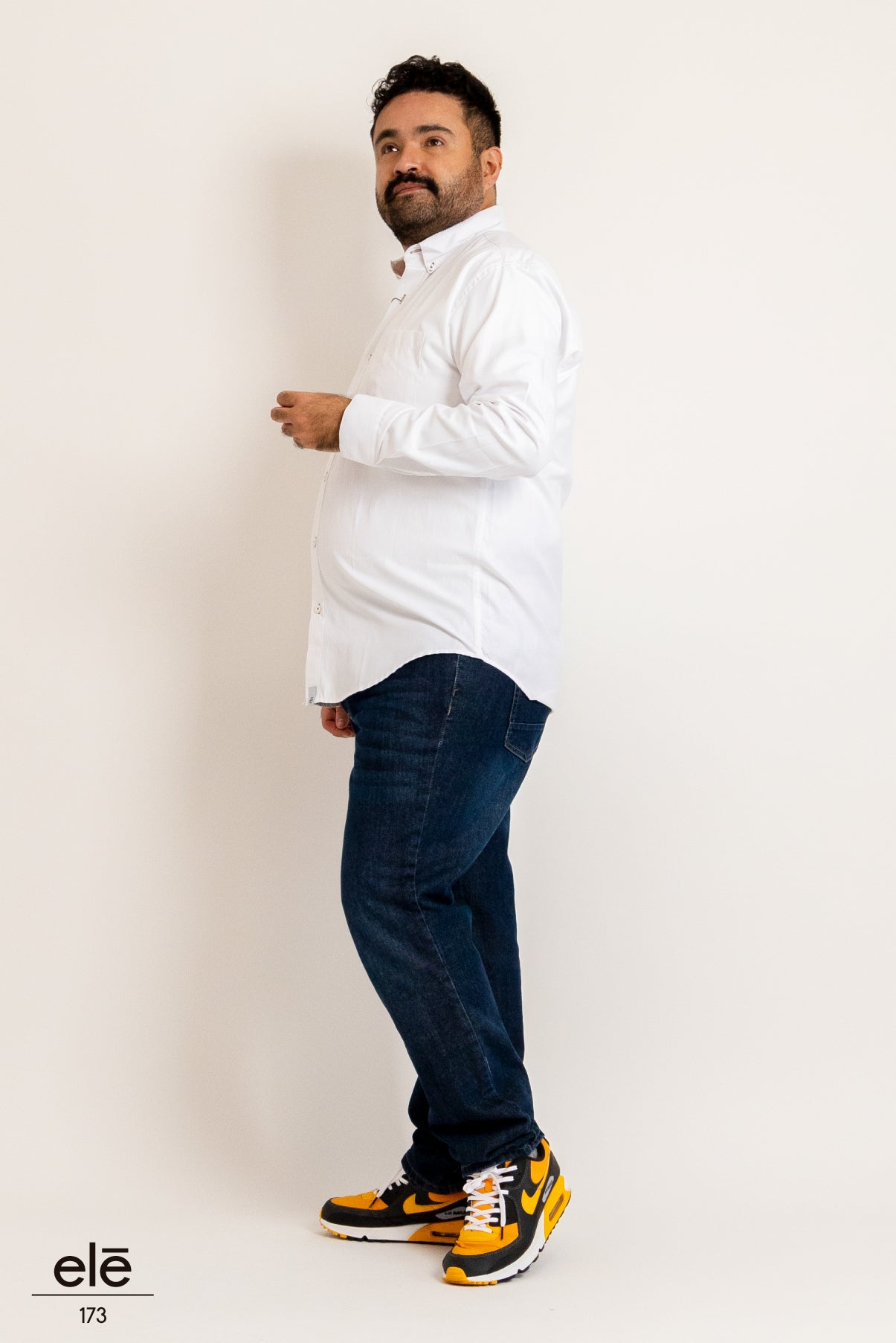 CAMISA BLANCA LISA MANGA LARGA