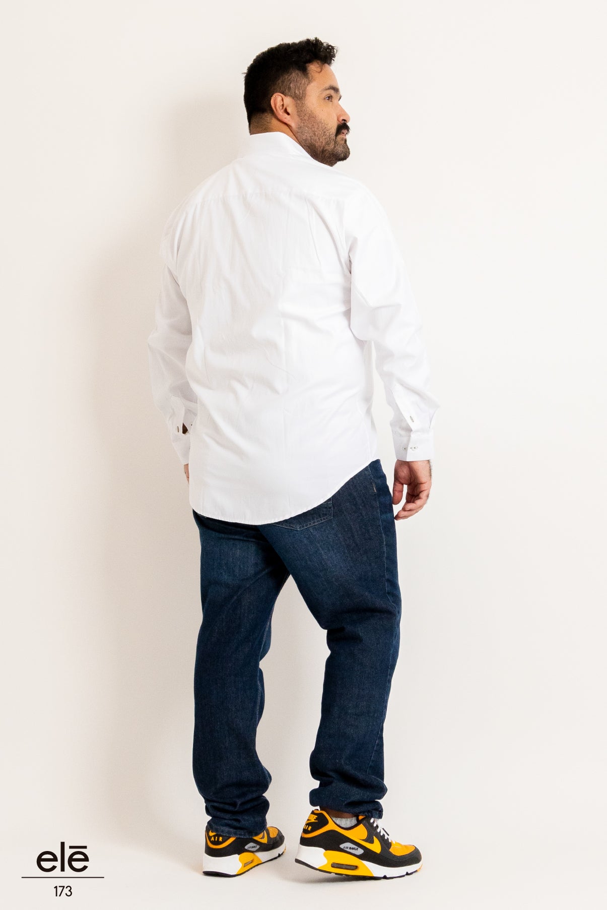 CAMISA BLANCA LISA MANGA LARGA