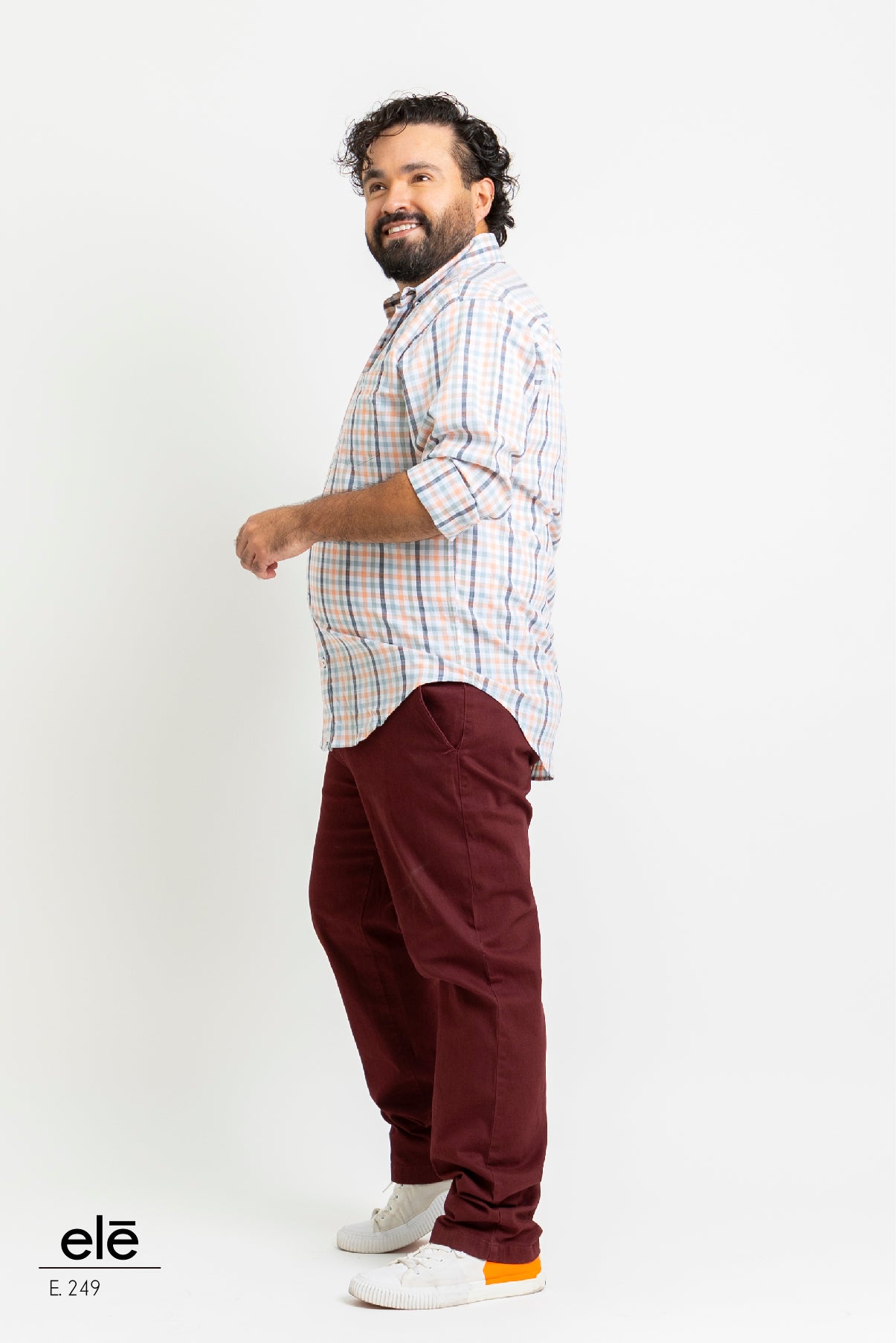 CAMISA CUADROS VERDE, BLANCO Y SALMON