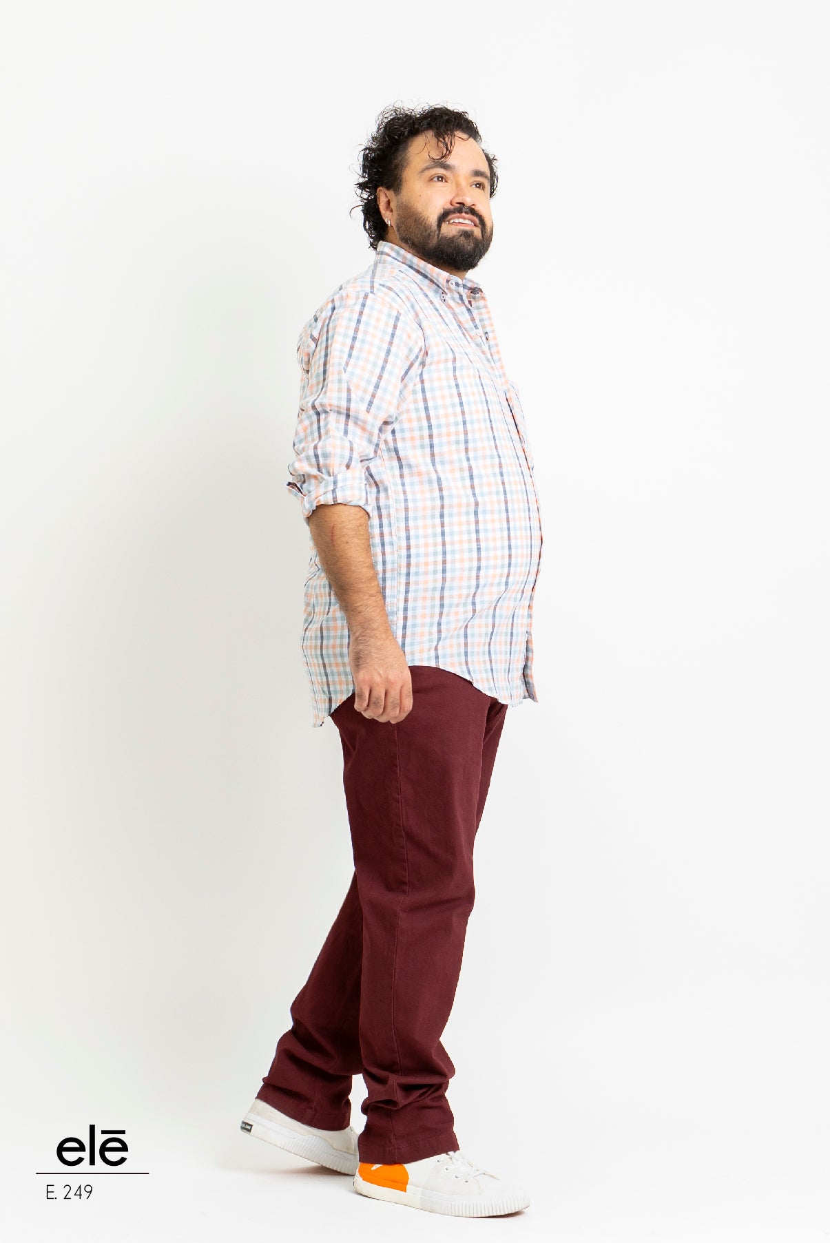 CAMISA CUADROS VERDE, BLANCO Y SALMON