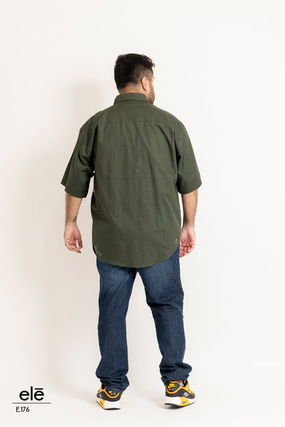 CAMISA VERDE MANGA CORTA