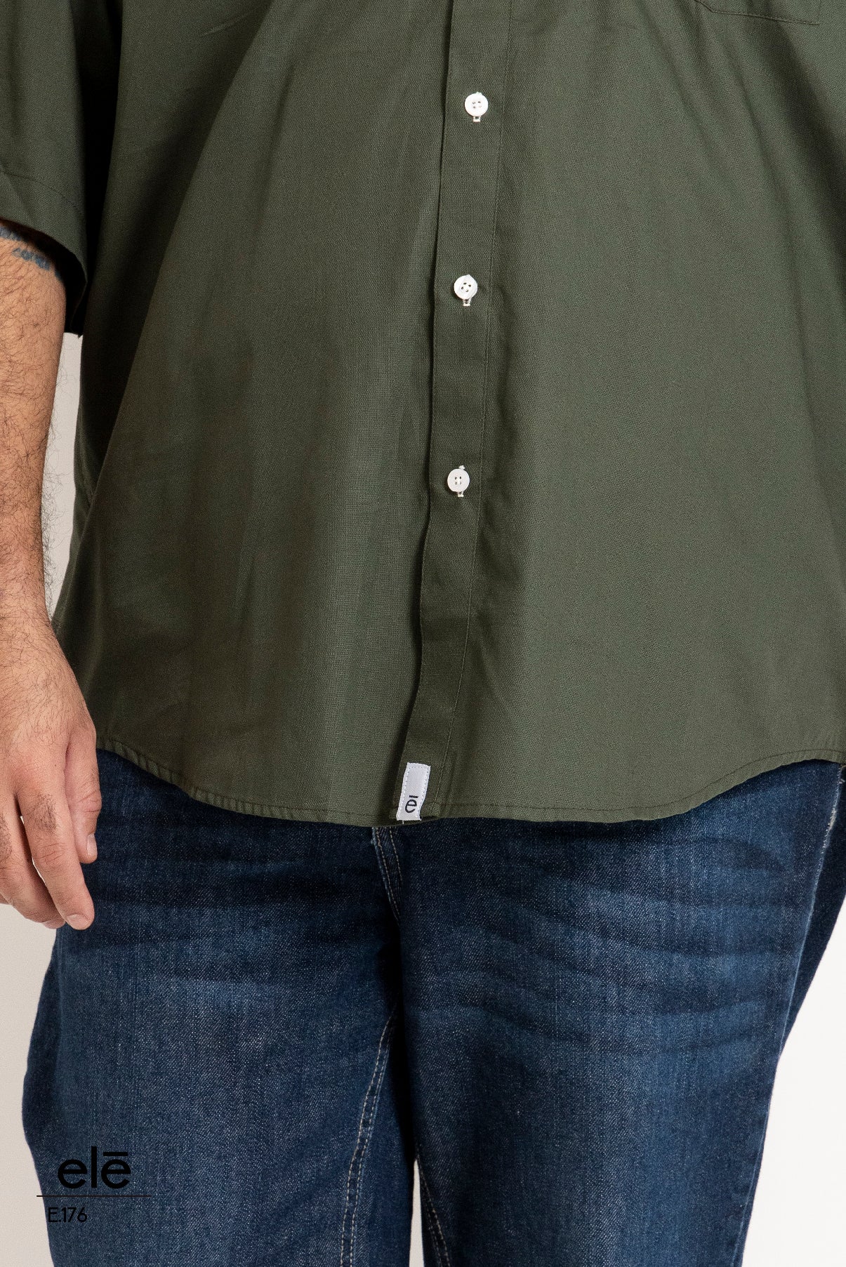 CAMISA VERDE MANGA CORTA