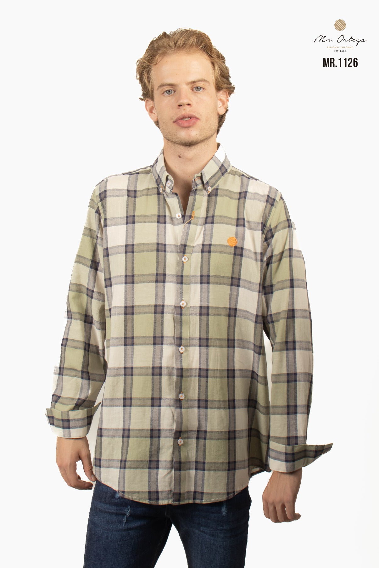CAMISA CUADROS VERDE OLIVO