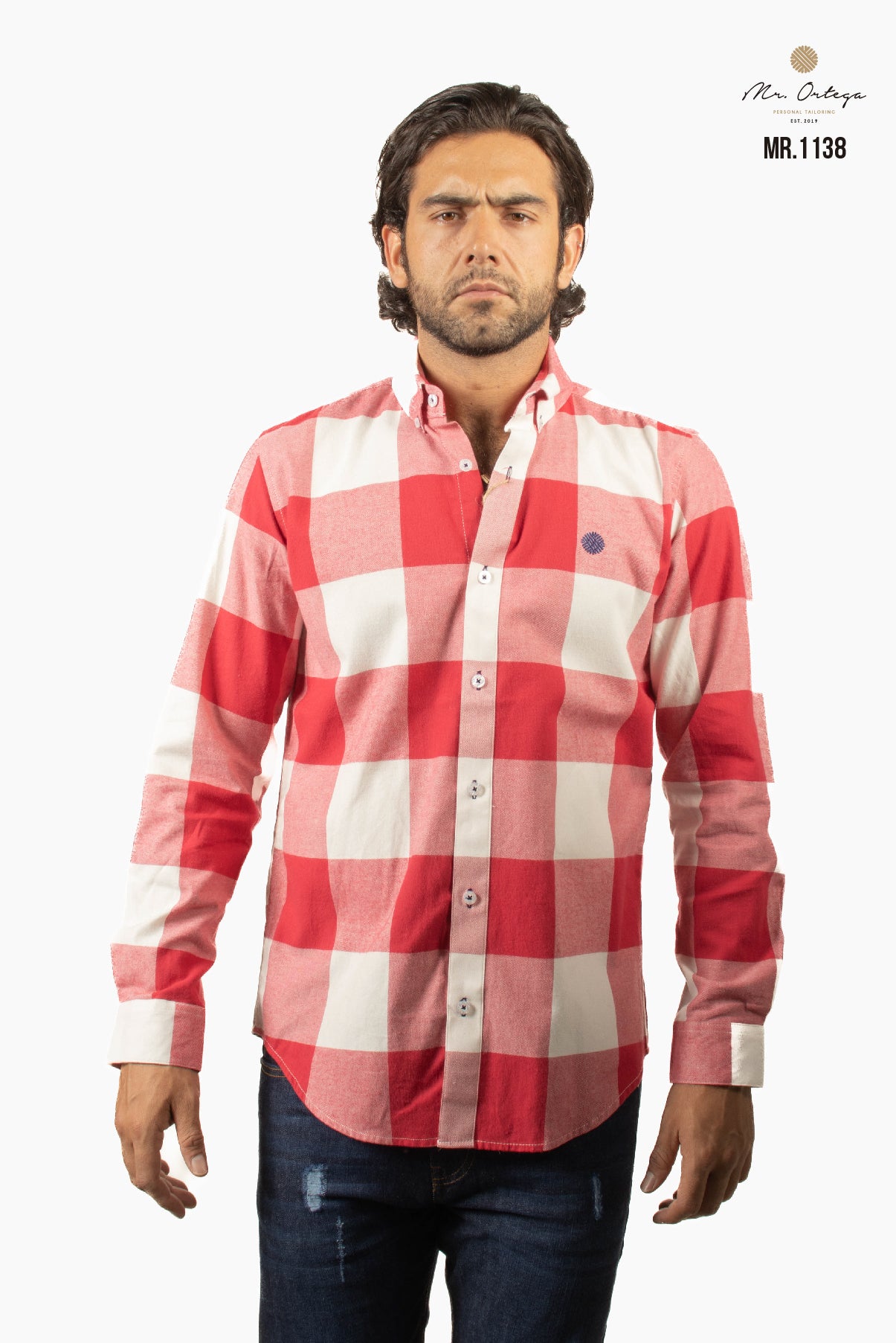CAMISA CUADROS ROSA MEXICANO