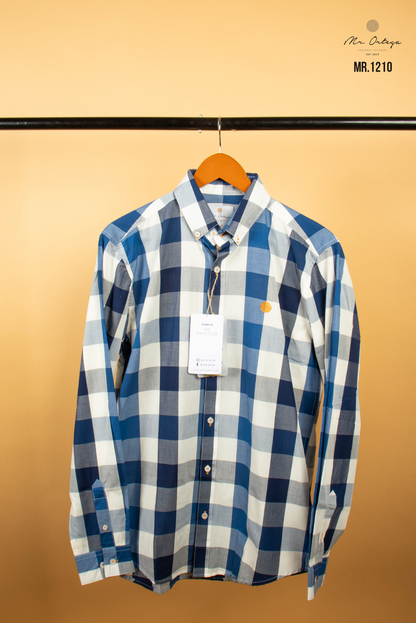 CAMISA CUADROS AZUL REY / MARINO / BLANCO