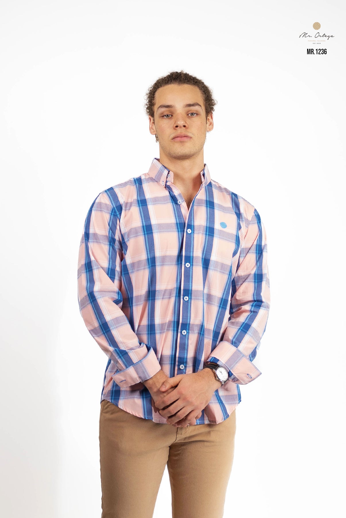 CAMISA CUADROS ROSA / AZUL