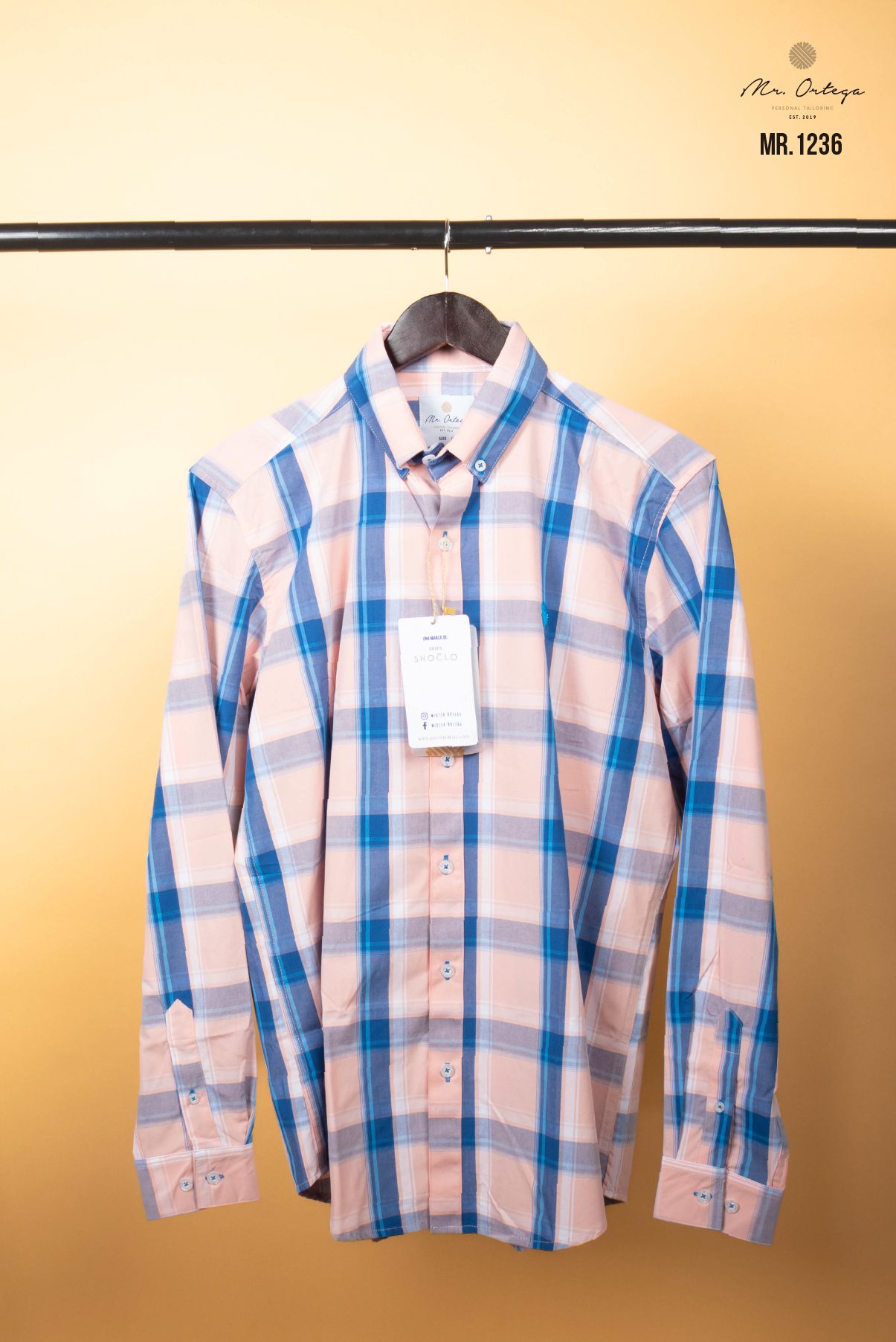 CAMISA CUADROS ROSA / AZUL