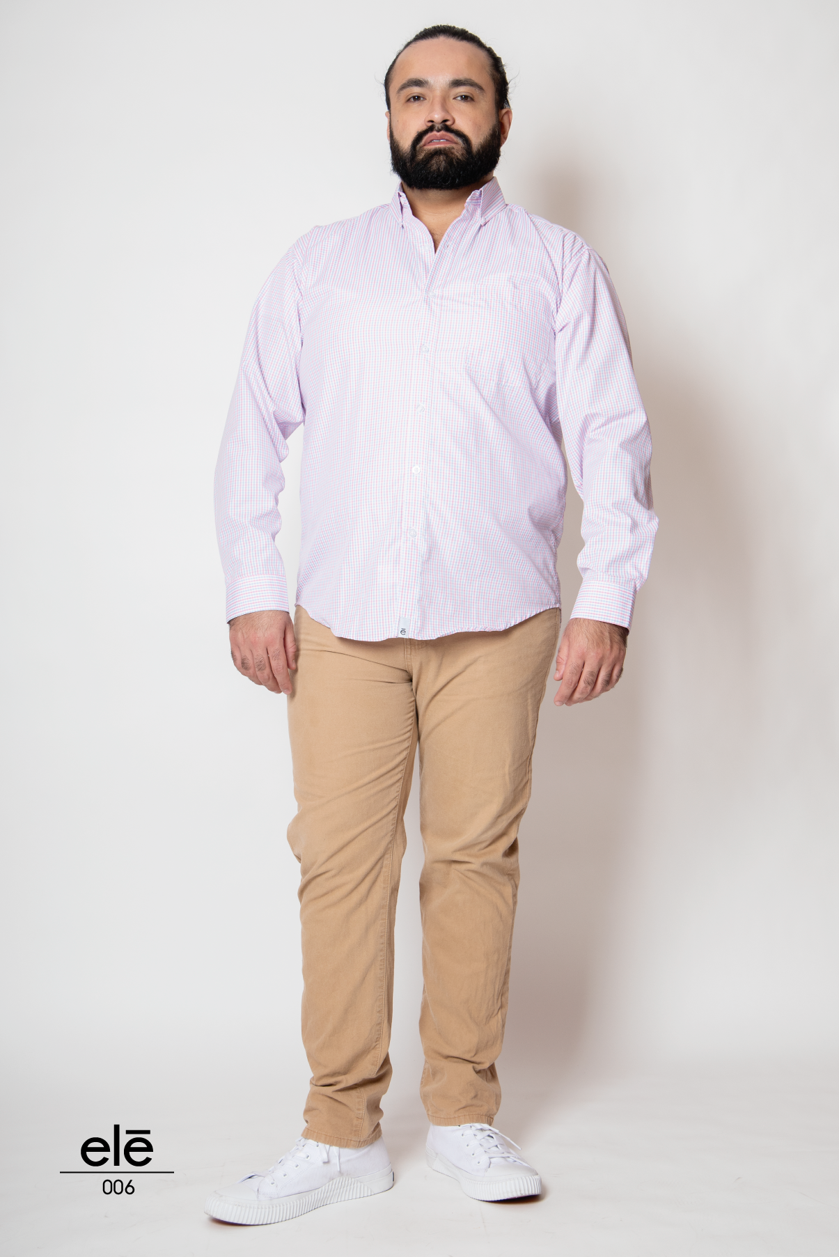 CAMISA CUADRITOS ROSAS