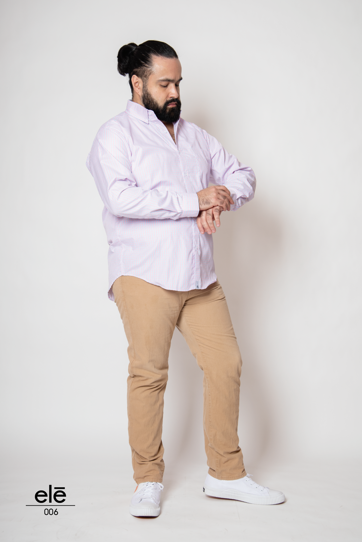 CAMISA CUADRITOS ROSAS