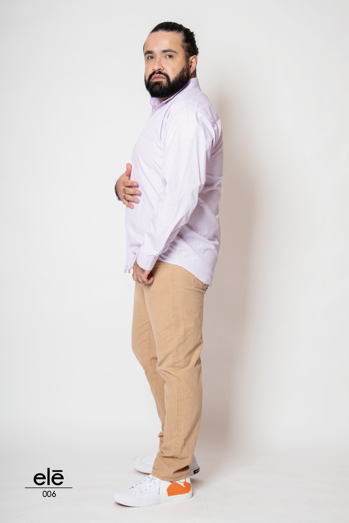 CAMISA CUADRITOS ROSAS