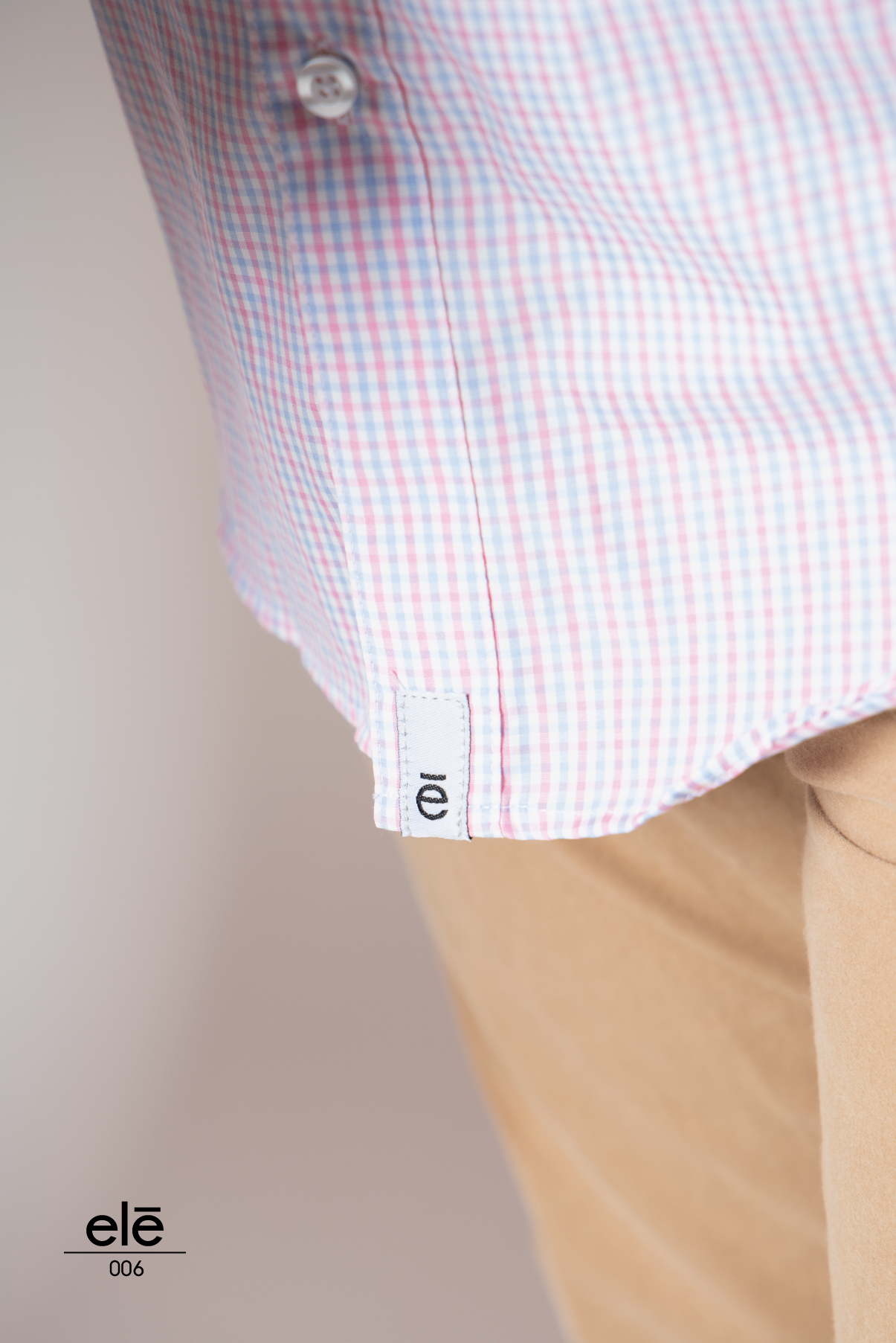 CAMISA CUADRITOS ROSAS