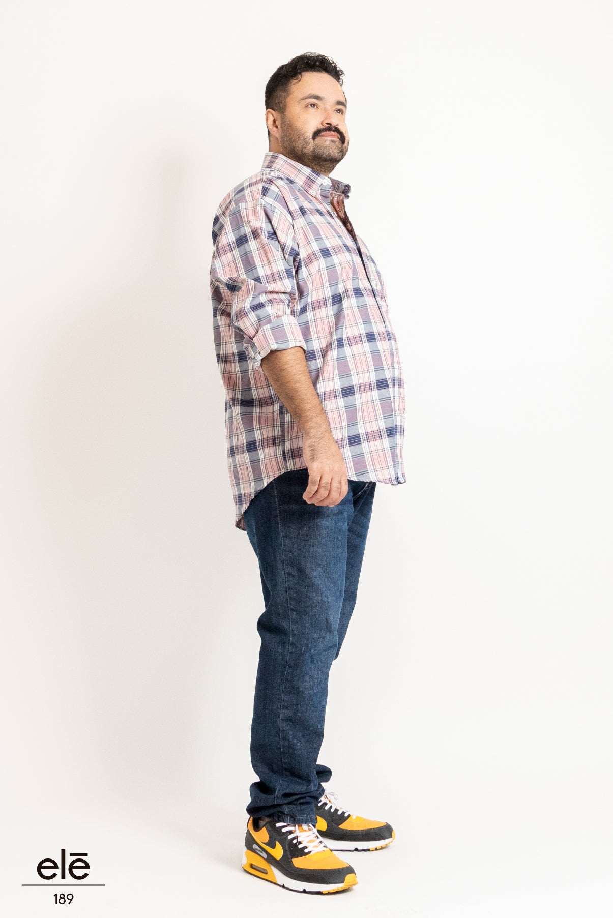 CAMISA CUADROS ROSA Y AZUL