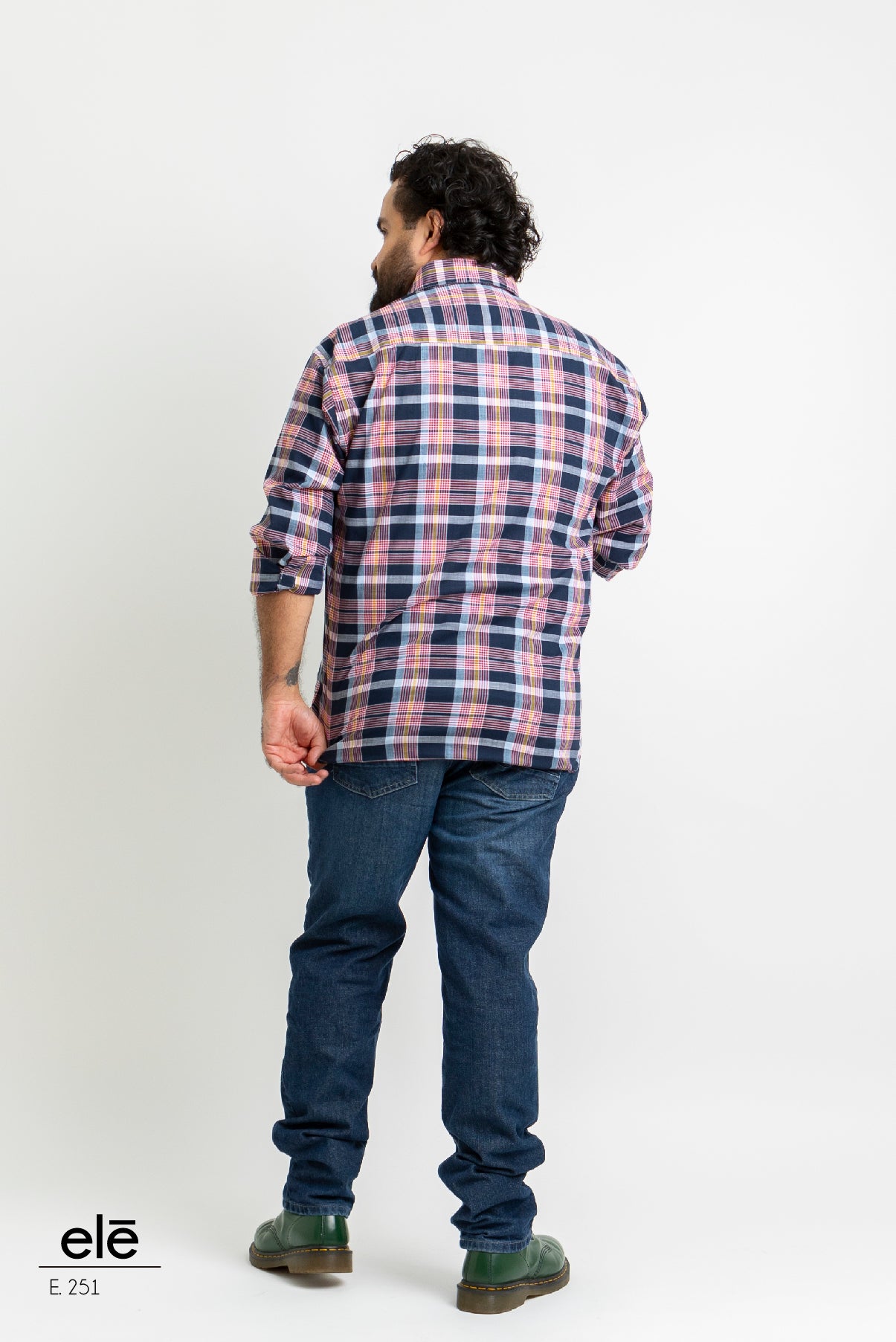 CAMISA CUADROS AZUL, ROJO Y AMARILLO