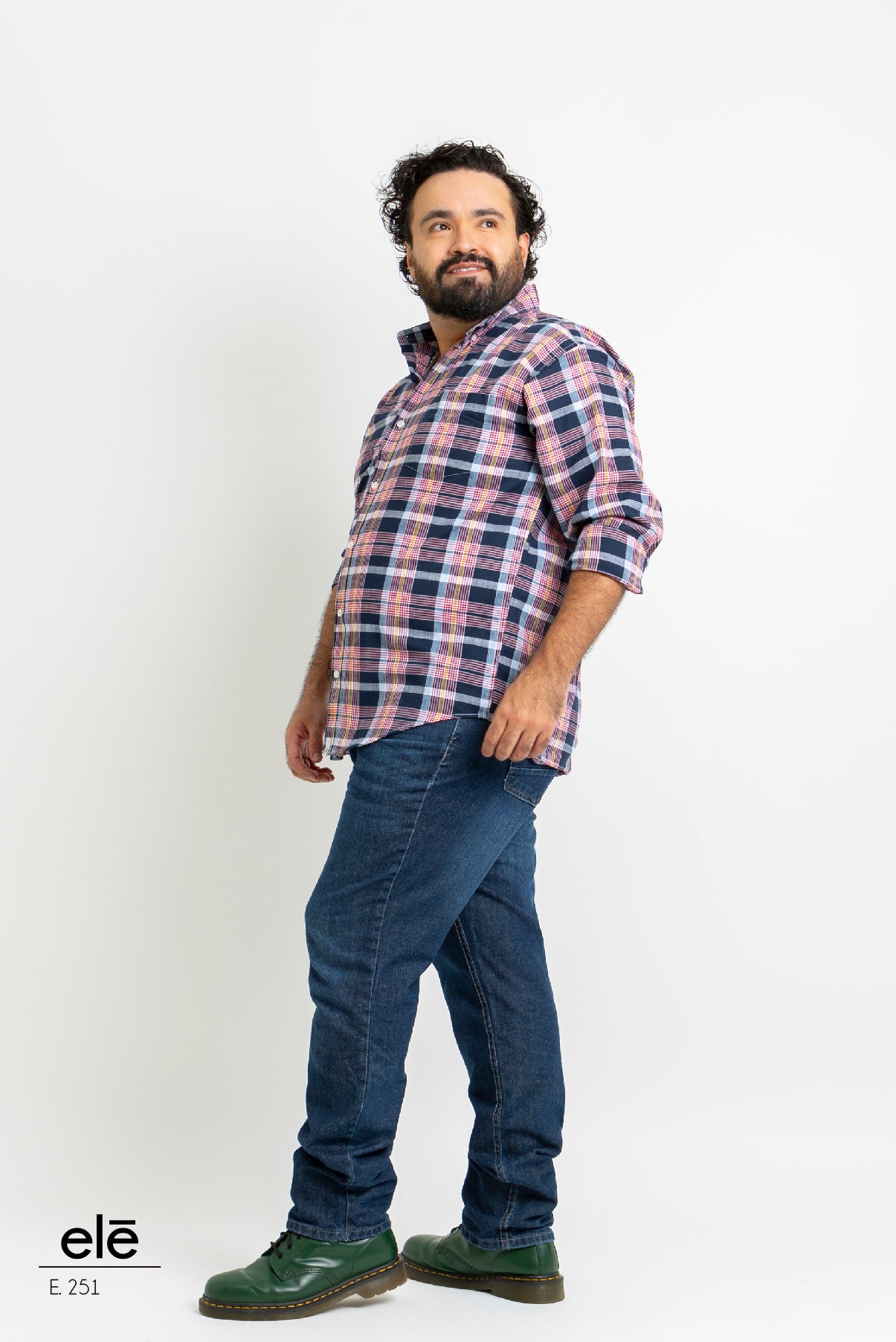 CAMISA CUADROS AZUL, ROJO Y AMARILLO