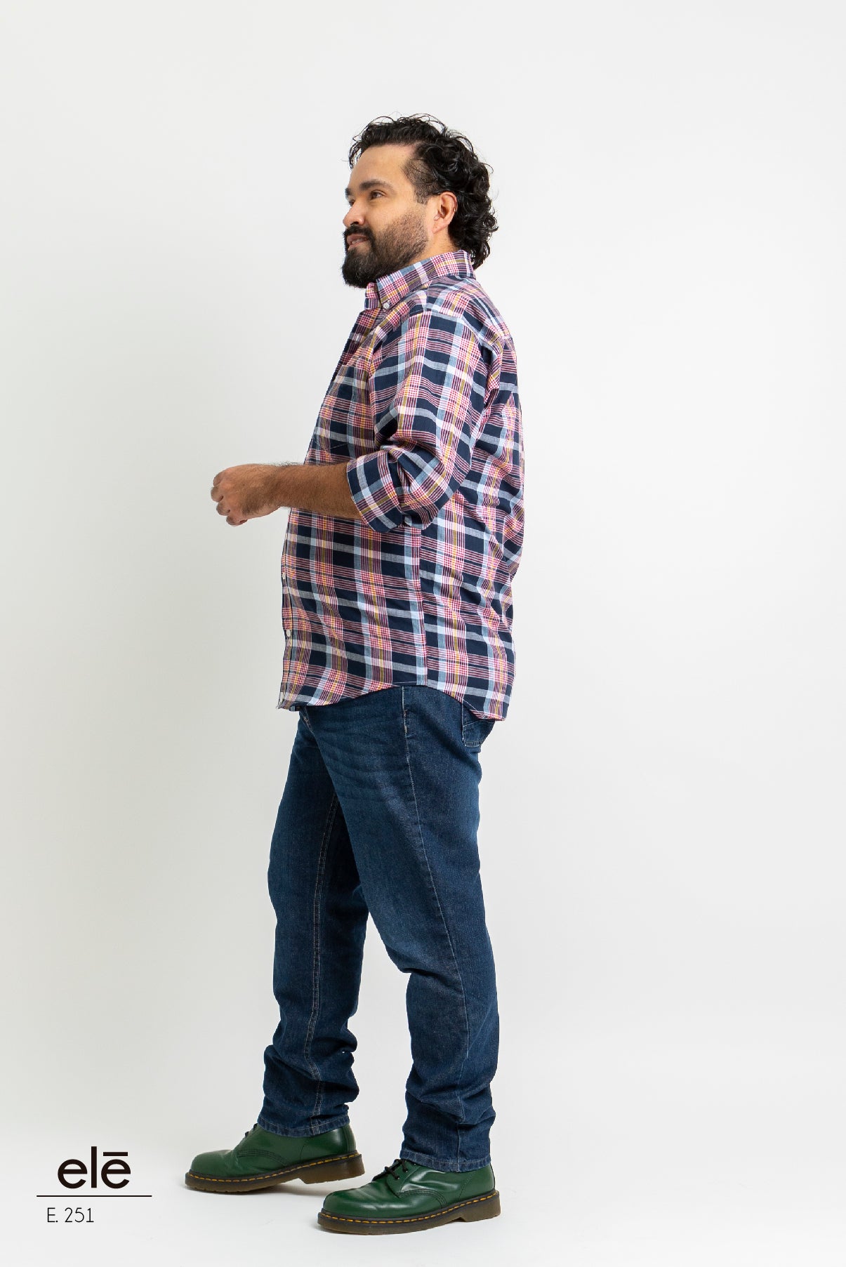 CAMISA CUADROS AZUL, ROJO Y AMARILLO