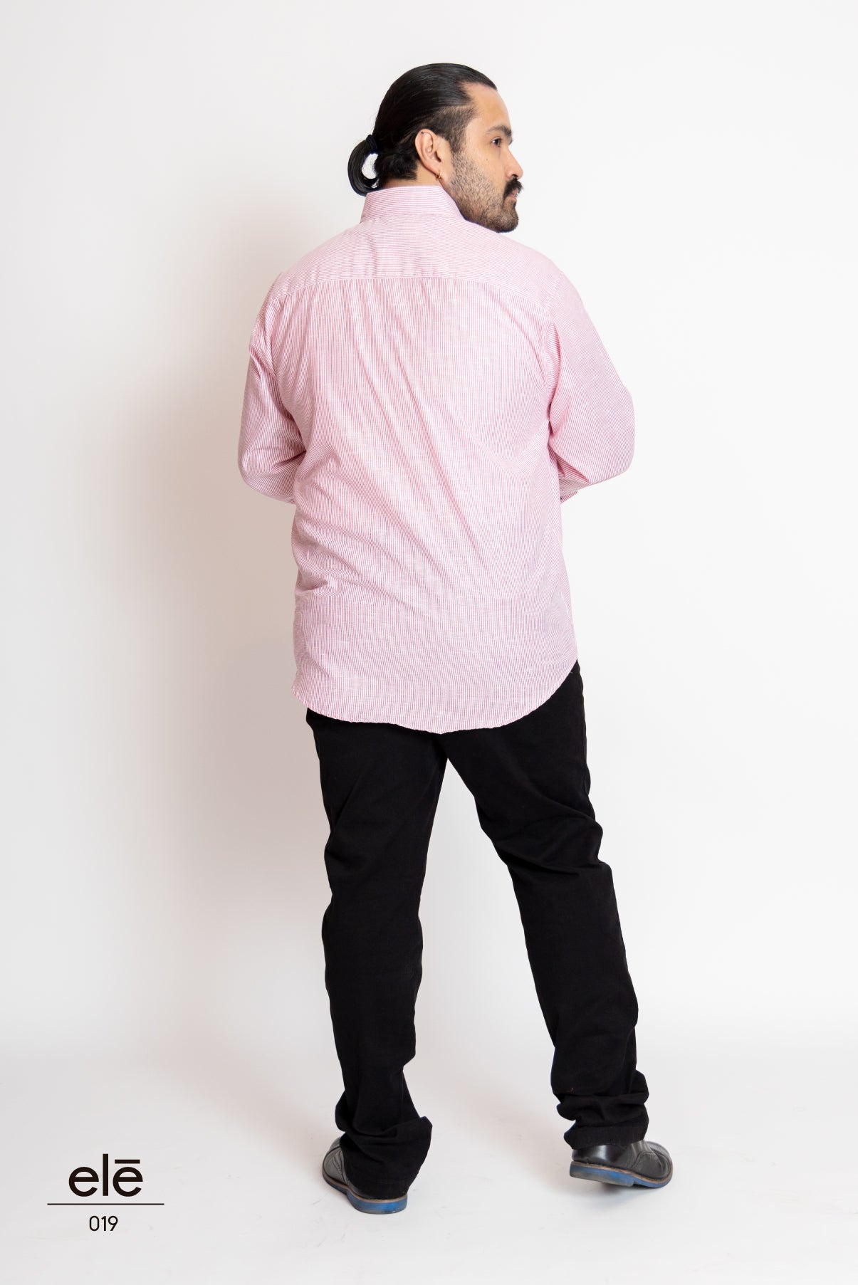 CAMISA RAYAS DELGADA ROSA