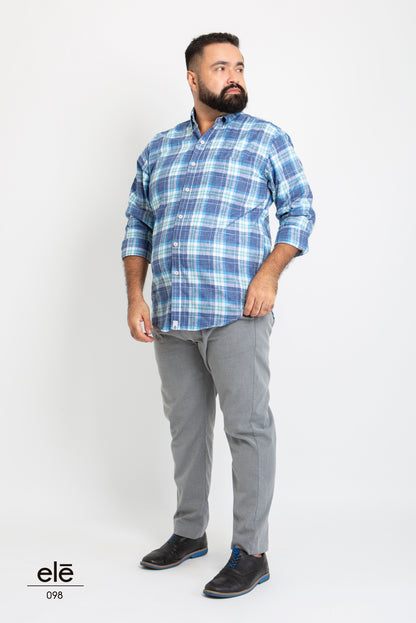 CAMISA CUADROS AZUL MARINO / VERDE